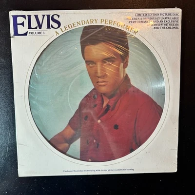 Elvis – A Legendary Performer - Volume 3 Picture Disc Vinyl LP - 1978 - SEALED Foto 1 de 4