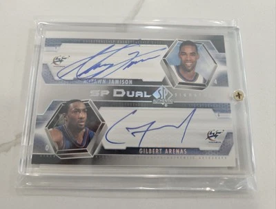 Gilbert Arenas/Antawn Jamison 2004-05 UD SP Authentic Dual Signatures Auto  - Image 1 of 2