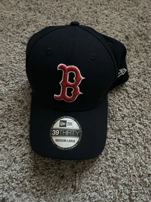MLB Boston Red Sox Navy Blue Hat Cap Size Medium/Large New Era Baseball Logo - Image 1 of 4