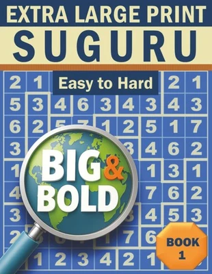Big & Bold Suguru — Easy to Hard (Book 1): Logic Puzzles for Adults - Image 1 of 2