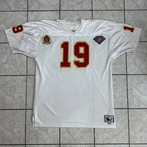 Vintage Mitchell & Ness Kansas City Chiefs Jersey Mens 58 90s Joe Montana - Picture 1 of 15