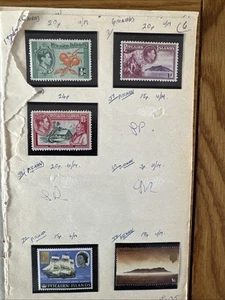 BRIEFMARKEN - 10 x ALTE GENEHMIGUNGSBUCHRESTE - GB & BC WIE ABGEBILDET - Bild 1 von 24