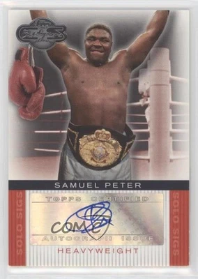 2008 Topps Co-Signers Boxer Solo Sigs Samuel Peter #SS-SP Auto - Image 1 of 2