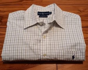 Mens Ralph Lauren Blake Cott Long Slv Shirt. Lrg. White W/Blu/Purple Stripes - Picture 1 of 7