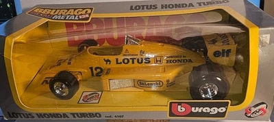 ВИНТАЖНЫЙ - BBURAGO - LOTUS HONDA TURBO - МАСШТАБ 1/24 ЛИТОЙ - Cod. 6107 - желтый - Изображение 1 из 2