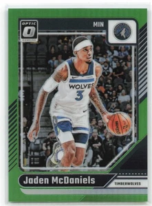 2024-25 Panini Donruss Optic Lime Green Jaden McDaniels #40 Timberwolves /149 - Picture 1 of 2