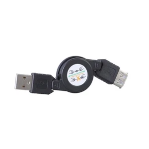 USB 2.0 Male to Female Stretchable Cable 480Mbps for Efficient Data Transfer - Picture 1 of 8