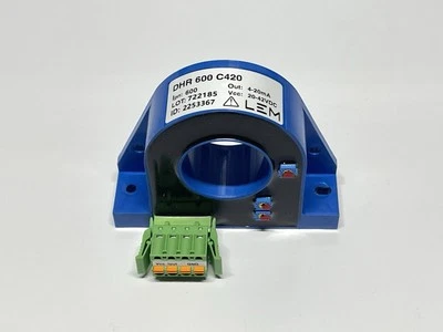 LEM DHR 600 C420 AC/DC Current Sensor 600A 4-20mA Output 32mm Bore 20-42V - Image 1 of 4