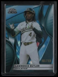 2025 Topps cromo negro #112 Lawrence Butler refractor azul #/150 - Imagen 1 de 2