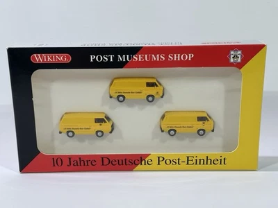 Wiking 81-10 Modellautos 10 Jahre Deutsche Post-Einheit PMS H0 1:87 OVP - Bild 1 von 4