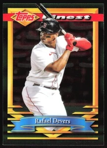 2021 Topps Finest Flashbacks Rafael Devers #102 Boston Red Sox Baseball Card - Picture 1 of 2