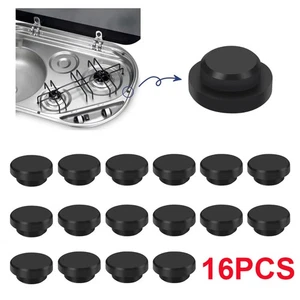 16x Tapones de Goma, Juego de Tapones de Goma Protectores para Estufas de Gas Soporte de Goma - Imagen 1 de 6
