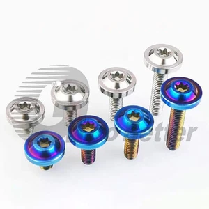 M6 Titanium Fairing Bolt Low Profile T30 Torx Washer Head Screw 10 16 20 30mm - Picture 1 of 8