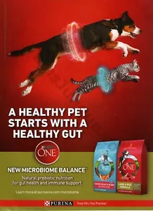 2022 Purina One Pet Food Dogs Cats Balance Old PRINT AD Unique Gift? (1956) - Picture 1 of 1
