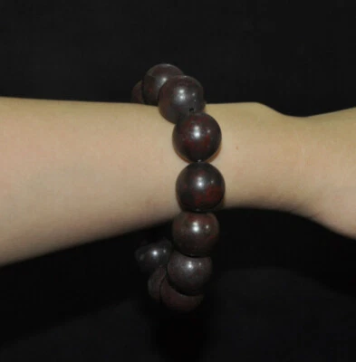 Brazalete Brazalete Brazalete 20mm Raro China Meteorito Hierro Tallado Buda Cuentas Foto 1 de 4