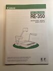 Canon Re-350 Instruction Manual