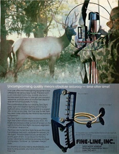 1983 BOW HUNTING SIGHT FINE LINE INC. ARCHERY VINTAGE PRINT AD - Picture 1 of 1