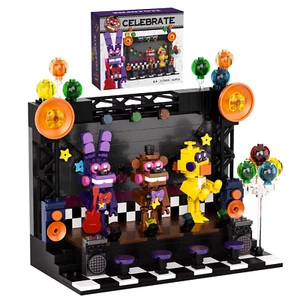 Five Nights at Freddy's Building Blocks – Rockstar Freddy Stage Set - Picture 1 of 13