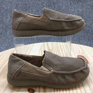 Crocs Shoes Youth 3 Boys Santa Cruz II Casual Slip On Loafer 204025 Great Fabric - Picture 1 of 17