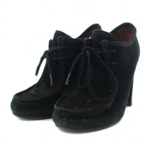 Marc by Jacobs SHORT BOOTS BOOTY LACE UP SUEDE 36.5 23.5cm (9.25 in) BLACK Used - Picture 1 of 9
