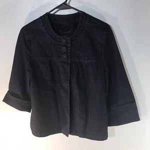 Apostrophe Dk Wash 3 Button Denim Jacket Womens Size S Indonesia - Picture 1 of 4