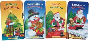 4 Christmas Board Books. Santa Clause, Reindeer, Snowman, Christmas Tree - Picture 1 of 5