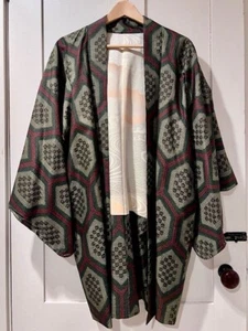 Men's Vintage Japanese Silk Kimono Robe - Picture 1 of 5