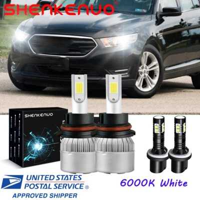 Kits de 4 faros LED blancos + faros antiniebla 6000 k para Ford Taurus 1992-2007 Foto 1 de 4