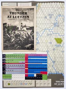 Thunder At Luetzen Opening Battles for Germany 1813 Game, Unpunched w/Map, TSR - Picture 1 of 10