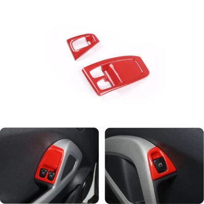 Rot Fensterheber Blende Rahme Abdeckung Für Smart Fortwo 451 2010-2014 - Imagem 1 de 4