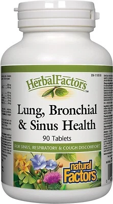 Factores Naturales Salud Pulmonar, Bronquial y Sinusal, 90 Tabs Foto 1 de 2