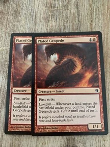 Magic the Gathering MTG Plated Geopede Zendikar NM X2 @138 - Picture 1 of 1
