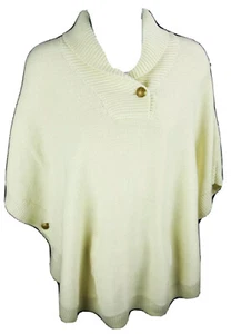 Maglione XL Ralph Lauren maglia mantello poncho avvolgente‌‌‌ ‌ crema beige - Foto 1 di 10