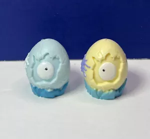 Lote de 2 Mini Figas Zuru Smashers Serie 4 SUB HUEVOS-TRA FRÍO Azul Amarillo - Imagen 1 de 7