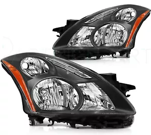 For Nissan For Altima 2010-2012 Headlights Assembly New Pair Black Headlamps - Foto 1 di 6