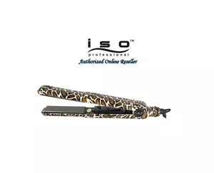 ISO Beauty Authentic NIB Turbo Silk Giraffe Hair Straightener Flat Iron - Picture 1 of 2