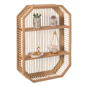 Vintiquewise QI004515 Decorative Rectangle Display Shelf With 2 Shelves - Picture 1 of 4