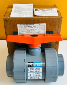 Hayward TB2300T 3", CPVC, FPM O-Ringe, True Union Kugelhahn. Neu - Offener Karton! - Bild 1 von 3