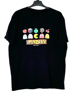 Pac-Man Black X Rubik's Cube T Shirt - Size 2XL - Picture 1 of 3
