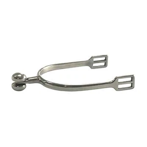 AJ Tack Men's Stainless Steel Soft Touch English Spurs - Picture 1 of 1