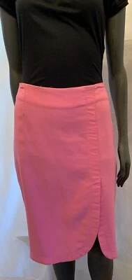 Bisou Bisou Womens Skirt Size 4 pink Asymmetric Modern Career A Line - Imagem 1 de 4