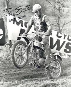 JEFF SMITH SIGNED 8x10 PHOTO + HOF 2000 BRITISH MOTOCROSS LEGEND BECKETT BAS - Bild 1 von 2