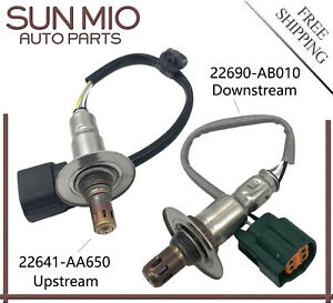 2Pcs Up&Downstream Oxygen Sensor For Subaru WRX 15-17 Forester 14-17 2.0L Turbo