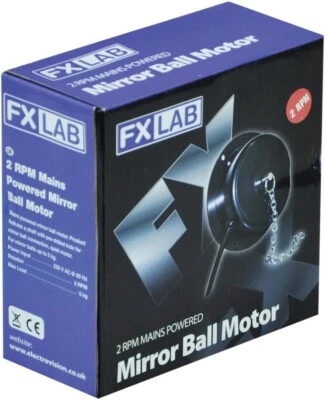 Mirrorr Ball Motor ~ FXLAB ~ 2 RPM Mains Powered ~ Black - Image 1 of 2