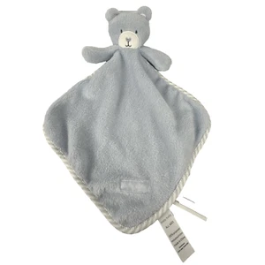 Manta de seguridad edredón azul Bear Baby Lovey tierno suave bebé - Imagen 1 de 5