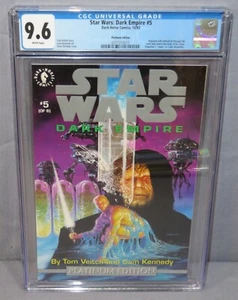 STAR WARS: DARK EMPIRE #5 Platinum Edition CGC 9.6 NM+ Dark Horse Comics 1993 - Picture 1 of 3