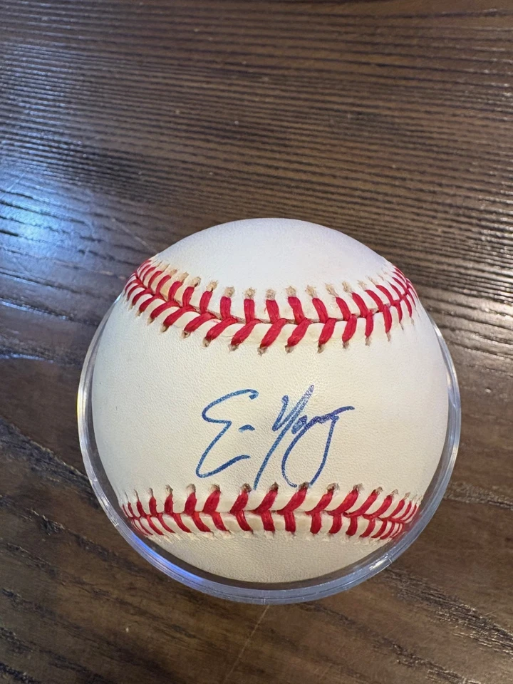 ERIC    YOUNG    ROCKIES      SIGNED     BASEBALL Foto 1 de 1