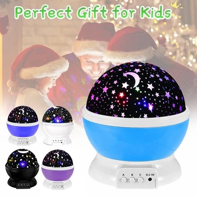 LED Night Star Galaxy Projector Light Lamp Rotating Starry Baby Room Kids Gift - image 1 of 4
