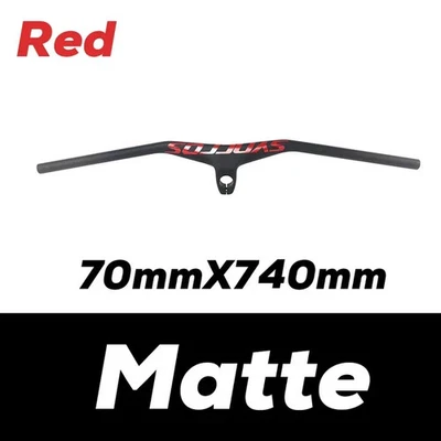 Manillar integrado de carbono para bicicleta de montaña 28,6 mm-17 grados de longitud 660 ~ 800 mm Foto 1 de 4