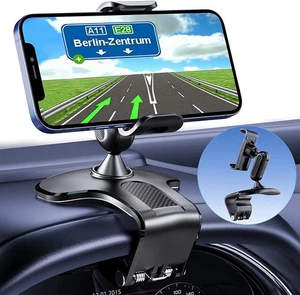 Universal 360° Car Phone Mount Holder For Cell Phone Samsung Galaxy iPhone - Picture 1 of 6